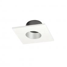  NIOC-1SNGHW - 1" Iolite Can-less Square Downlight Trim, Haze Reflector / White Flange