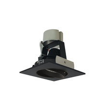  NIR-4SCCDXBB - 4" Iolite LED Square Adjustable Cone Retrofit, 800lm / 12W, Comfort Dim, Black Reflector / Black