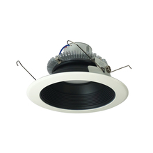  NLCBC2-65240BW/10LE4EM - 6" Cobalt Click Round Retrofit Baffle, 1000lm / 12W, 4000K, Black Baffle / White Flange,