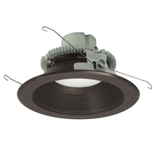  NLCBC2-65227BZBZ/10 - 6" Cobalt Click Round Retrofit Baffle, 1000lm / 12W, 2700K, Bronze Baffle / Bronze Flange