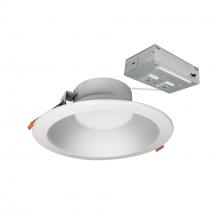  NLTH-81TW-HZMPWLE4 - 8" Theia LED Downlight with Selectable CCT, 120-277V 0-10V, Haze/Matte Powder White Finish