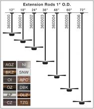  360004OLZ - Fan Down Rod 48 Inch