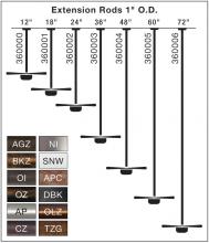  360006OLZ - Fan Down Rod 72 Inch