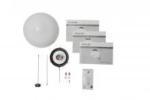  380913WCP - 8In Schoolhouse Light Kit LED