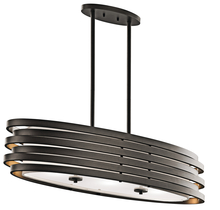  43303NI - Oval Chandelier/Pendant 3Lt