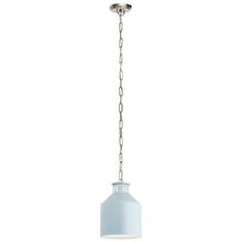  44306LBL - Montauk 1 Light Mini Pendant Light Blue