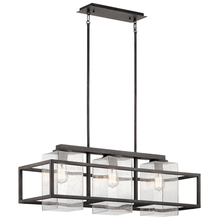  49805WZC - Outdoor Linear Chandelier 3Lt