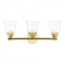  16783-02 - 3 Light Polished Brass Vanity Sconce