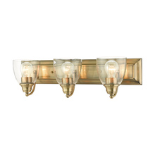  17073-01 - 3 Lt Antique Brass Vanity Sconce