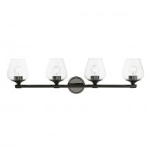  17474-46 - 4 Light Black Chrome Vanity Sconce