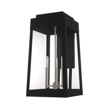  20858-04 - 3 Lt Black Outdoor Wall Lantern