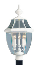  2354-03 - 3 Light White Outdoor Post Lantern