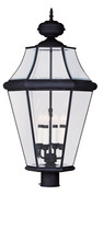  2368-04 - 4 Light Black Outdoor Post Lantern