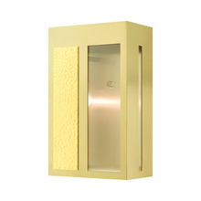  27413-12 - 1 Lt Satin Brass  Outdoor Wall Lantern