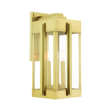  27715-08 - 3 Lt Natural Brass Outdoor Wall Lantern