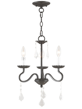  40773-92 - 3 Light English Bronze Mini Chandelier