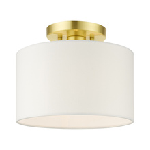  41095-12 - 1 Lt Satin Brass Semi Flush