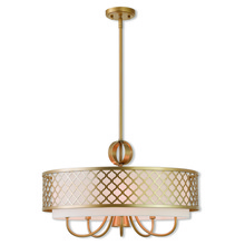  41105-33 - 6 Lt SG Pendant Chandelier