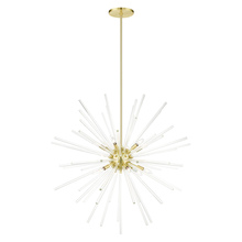  41259-12 - 12 Lt Satin Brass  Foyer Pendant Chandelier