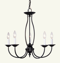  4155-07 - 5 Light Bronze Chandelier