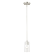  45477-91 - 1 Lt Brushed Nickel Pendant