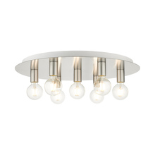  45876-91 - 7 Lt Brushed Nickel Flush Mount