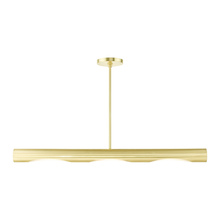  45897-12 - 3 Lt Satin Brass  Linear Chandelier