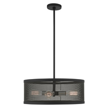  46214-04 - 4 Lt Black Chandelier