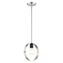  46411-91 - 1 Lt Brushed Nickel Pendant