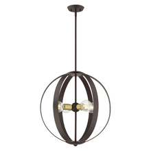  46415-07 - 4 Lt Bronze Chandelier