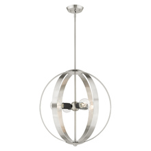  46415-91 - 4 Lt Brushed Nickel Chandelier