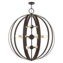  46418-07 - 16 Lt Bronze Foyer Chandelier