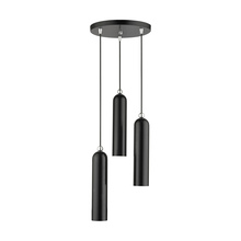  46753-68 - 3 Lt Shiny Black Pendant