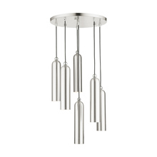  46756-91 - 6 Lt Brushed Nickel Pendant