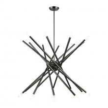  46779-46 - 20 Light Black Chrome Large Chandelier