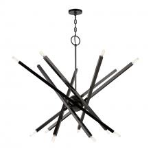  46847-46 - 14 Light Black Chrome Extra Large Chandelier