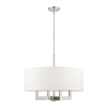  48786-91 - 4 Lt Brushed Nickel Chandelier