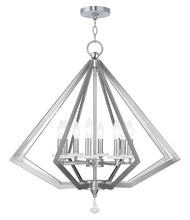  50668-91 - 8 Light Brushed Nickel Chandelier