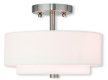  51042-91 - 2 Light Brushed Nickel Ceiling Mount