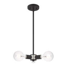  51133-04 - 3 Lt Black Mini Chandelier