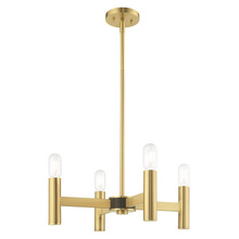  51134-12 - 4 Lt Satin Brass Mini Chandelier