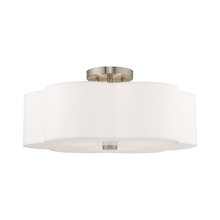  52154-91 - 3 Lt Brushed Nickel Ceiling Mount