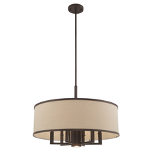  62614-07 - 7 Lt Bronze Pendant Chandelier