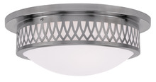  7353-91 - 3 Light Brushed Nickel Ceiling Mount