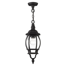  7523-14 - 1 Lt Textured Black  Outdoor Pendant Lantern