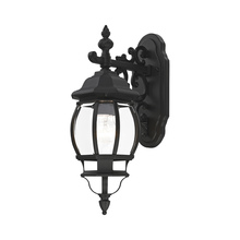  7706-14 - 1 Lt Textured Black  Outdoor  Wall Lantern