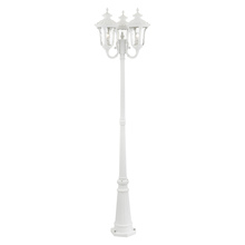  7866-13 - 3 Lt Textured White Outdoor Post Light