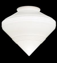  101433 - 9" Wide Revival Schoolhouse Deco Cone 4" Neck Shade