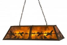  112603 - 48"L Ducks in Flight Oblong Pendant