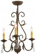  115925 - 18" Wide French Elegance 3 Light Chandelier